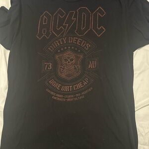 AC/DC Black and Red Graphic Tee